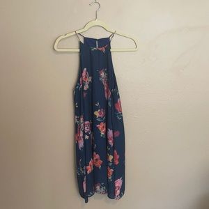 Navy Floral Summer Dress